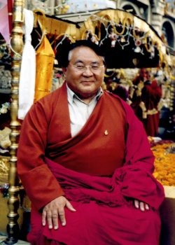 Sogyal Rinpoche in Bodhgaya