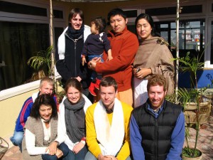 meeting-phakchok-rinpoche-at-his-residence Phakchok Rinpoche, his family, Marcia and Shedra students